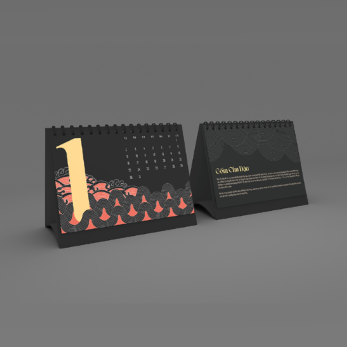 Lịch Để Bàn Chữ M - 002