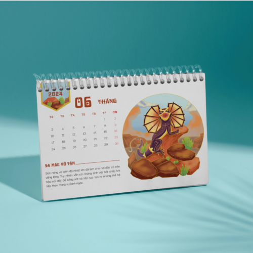 Lịch Để Bàn Chữ M - 003