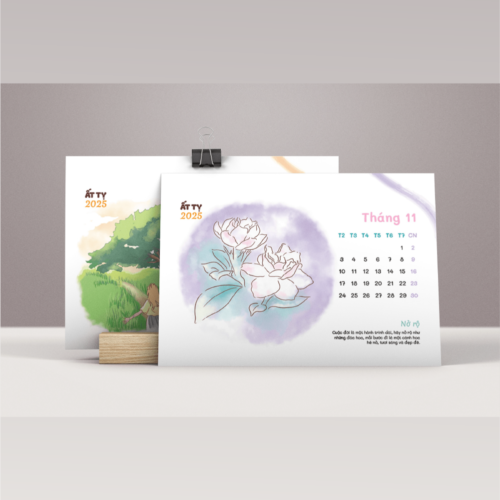 Lịch Để Bàn Chữ M - 006