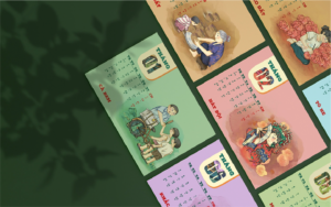 Lịch Để Bàn Chữ M - 005