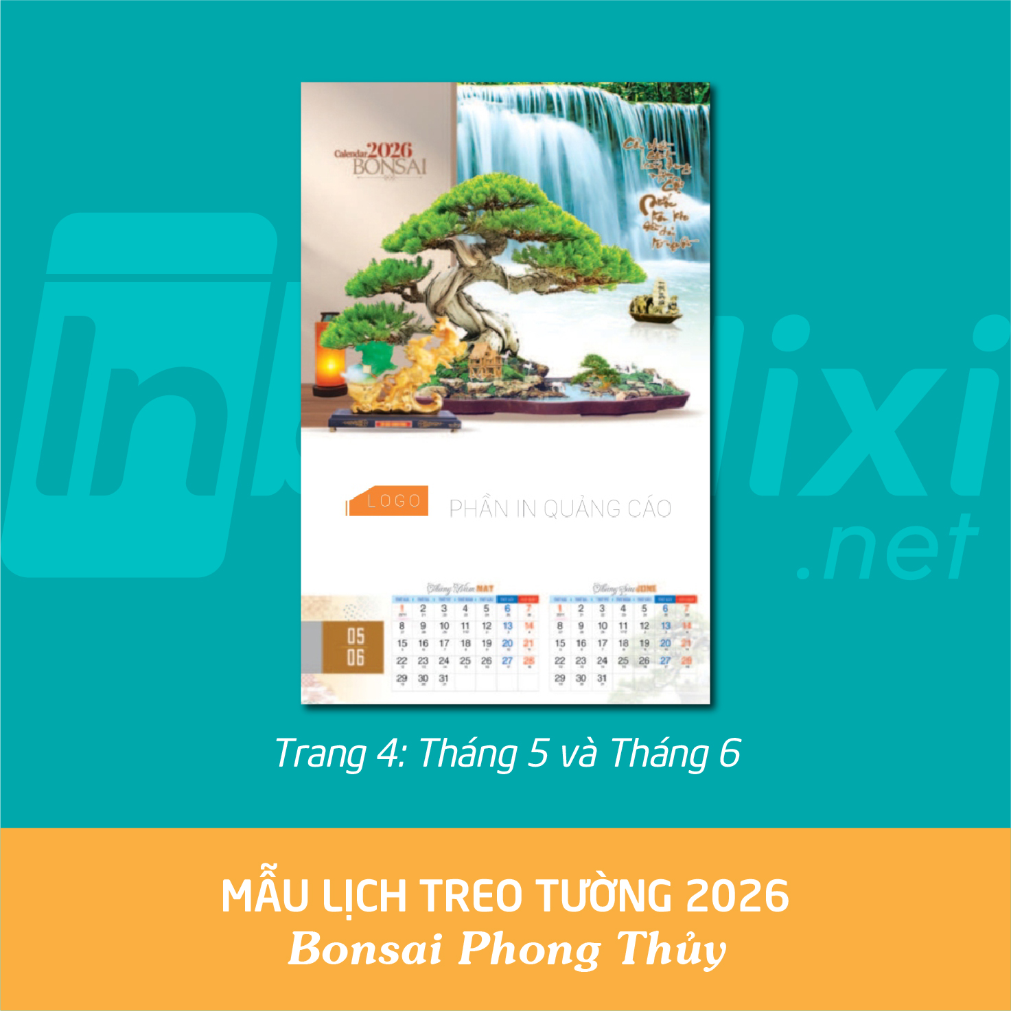 Lịch Treo Tường - Mã: QH 02