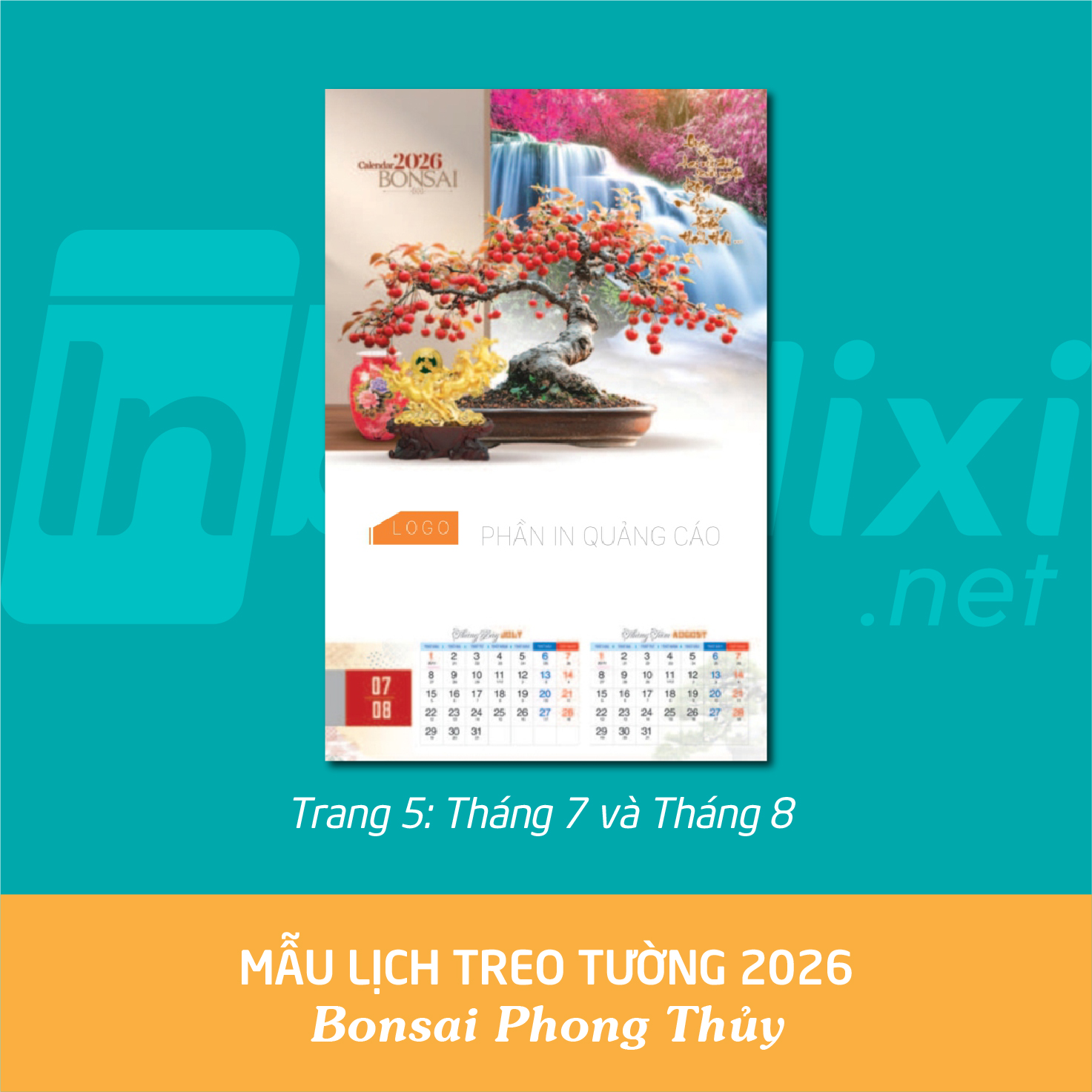 Lịch Treo Tường - Mã: QH 02