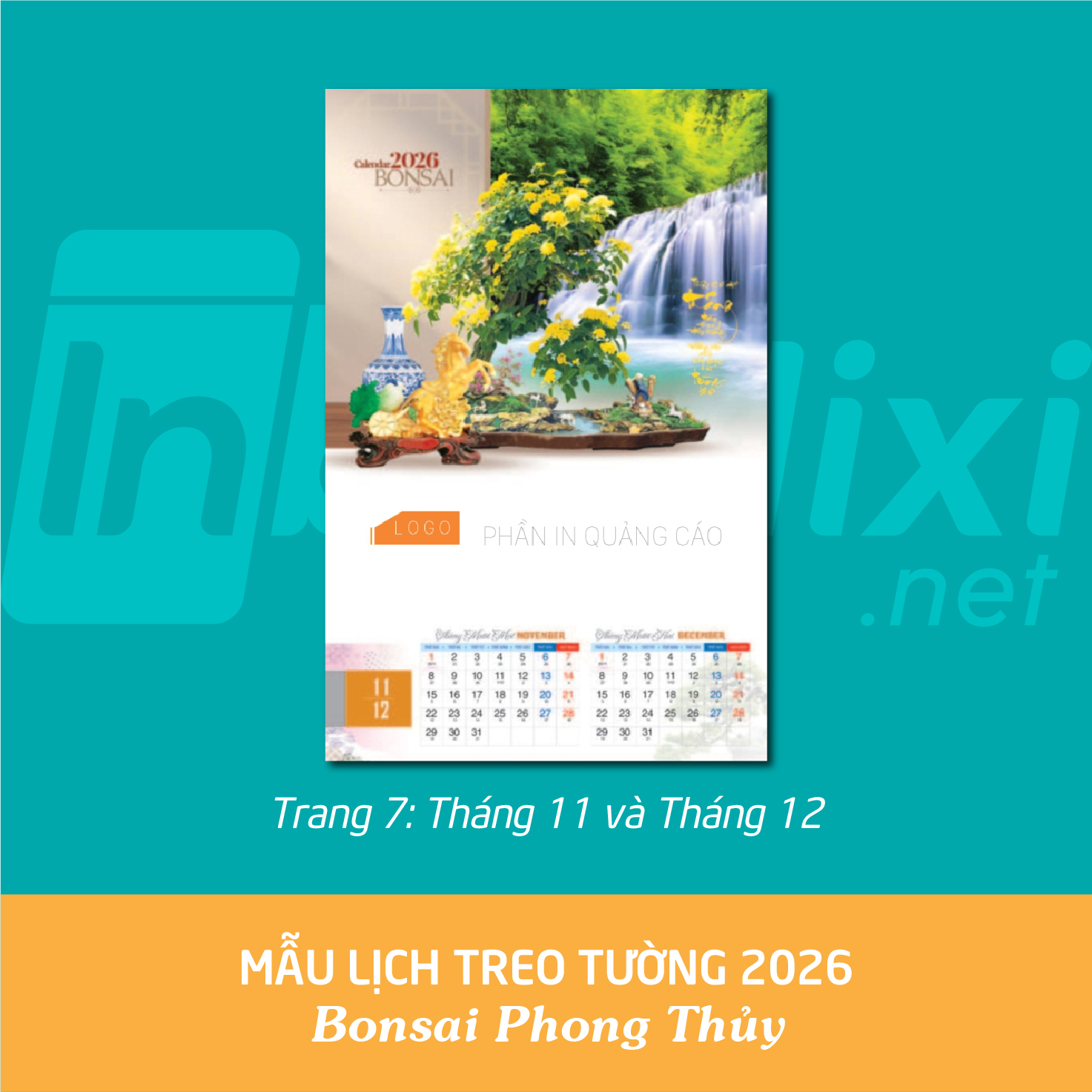 Lịch Treo Tường - Mã: QH 02